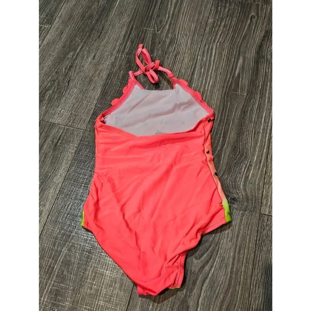 Girls Cat & Jack One Piece Swimsuit Size 6 Watermelon Print